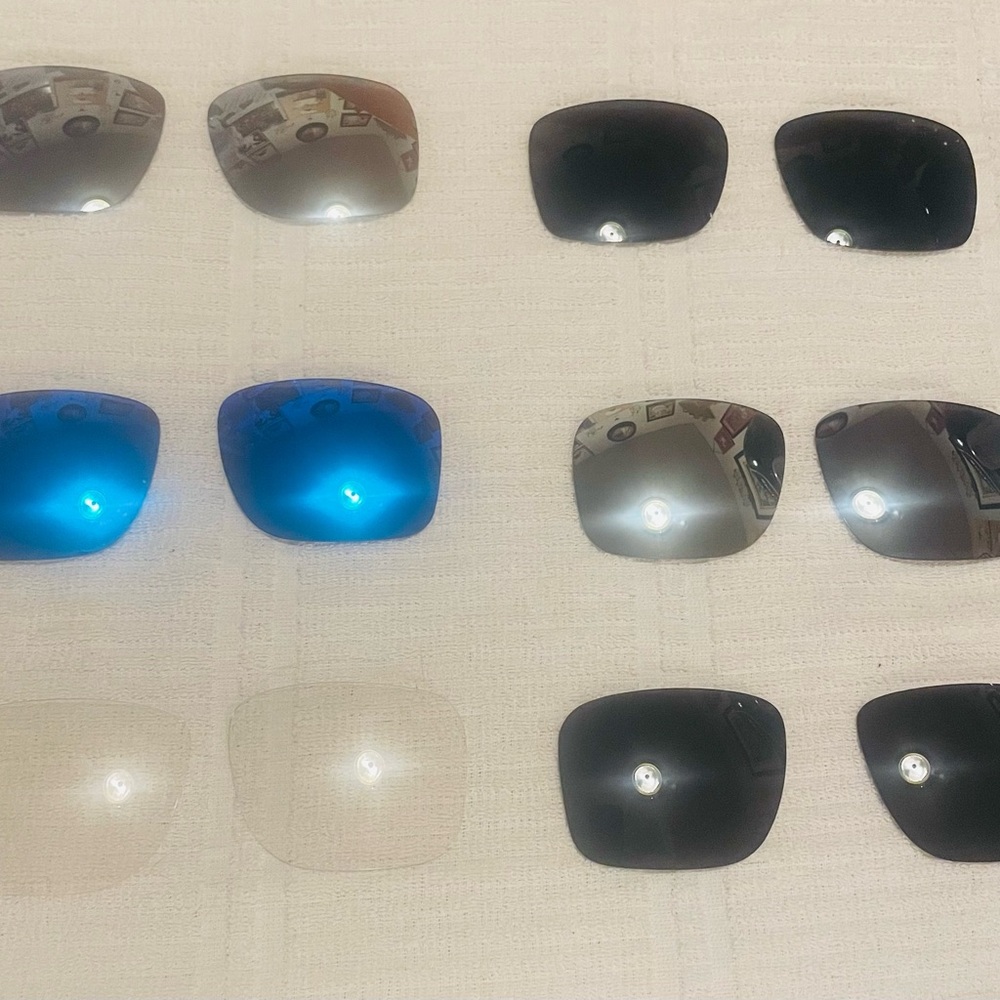 6 Replacement lenses for Oakley Holbrook Sunglasses.